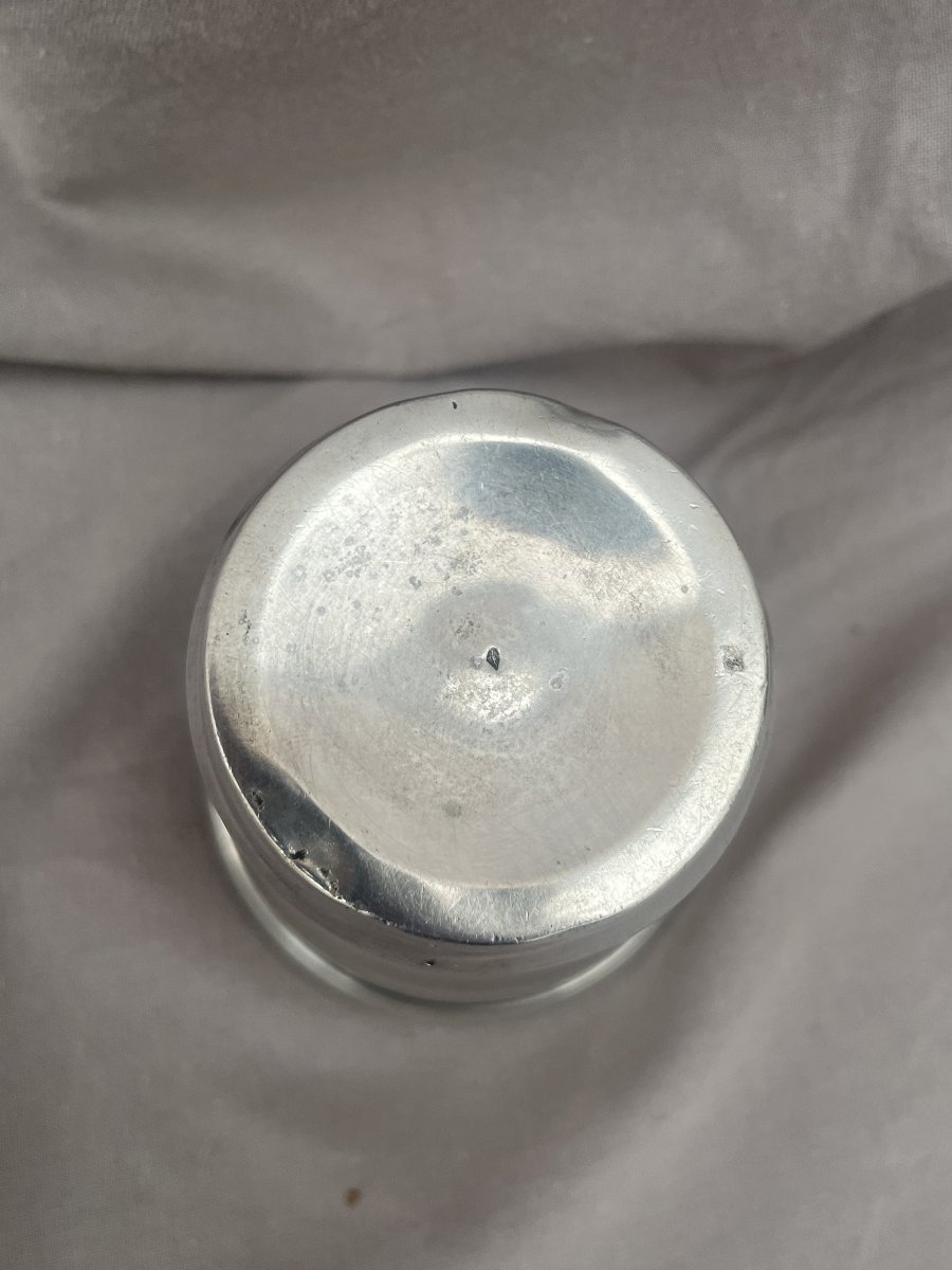 Joseph Crossard, Master Silversmith (active In Paris From 1900 To 1920), Solid Silver Minerva Goblet, 79.7 G-photo-1