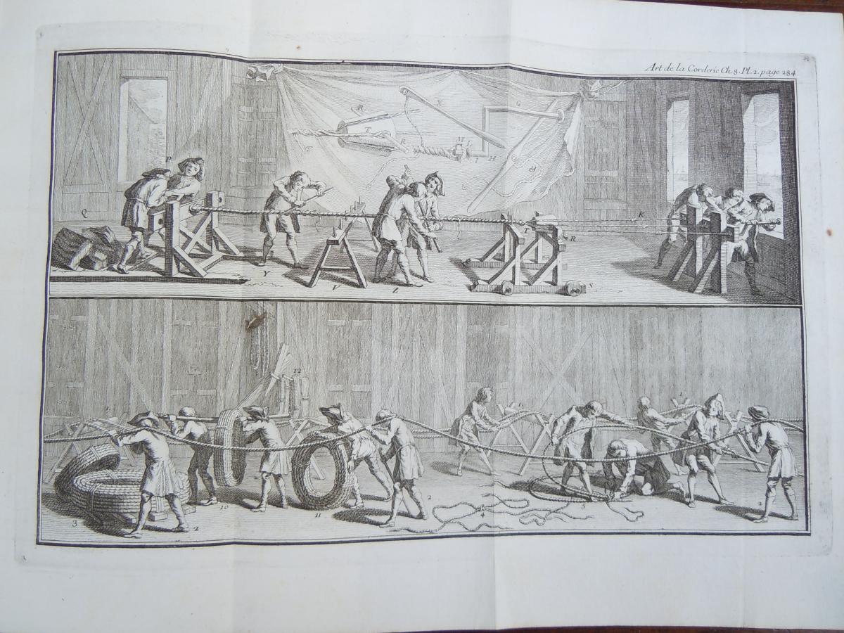 Traité Ou l'Art De La Corderie Par Duhamel Du Monceau 1ère édition 1747-photo-5