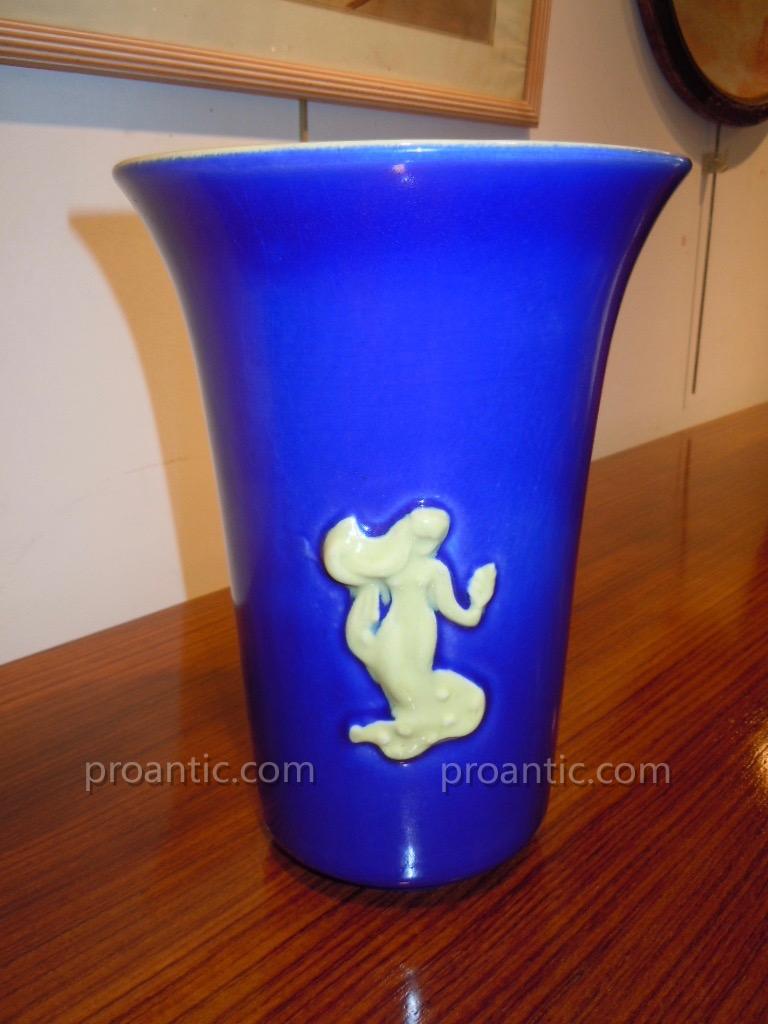 Ceramic Vase Signed Circa 1930 1940 In The Taste Of Arbus And Androusov 25cm-photo-3