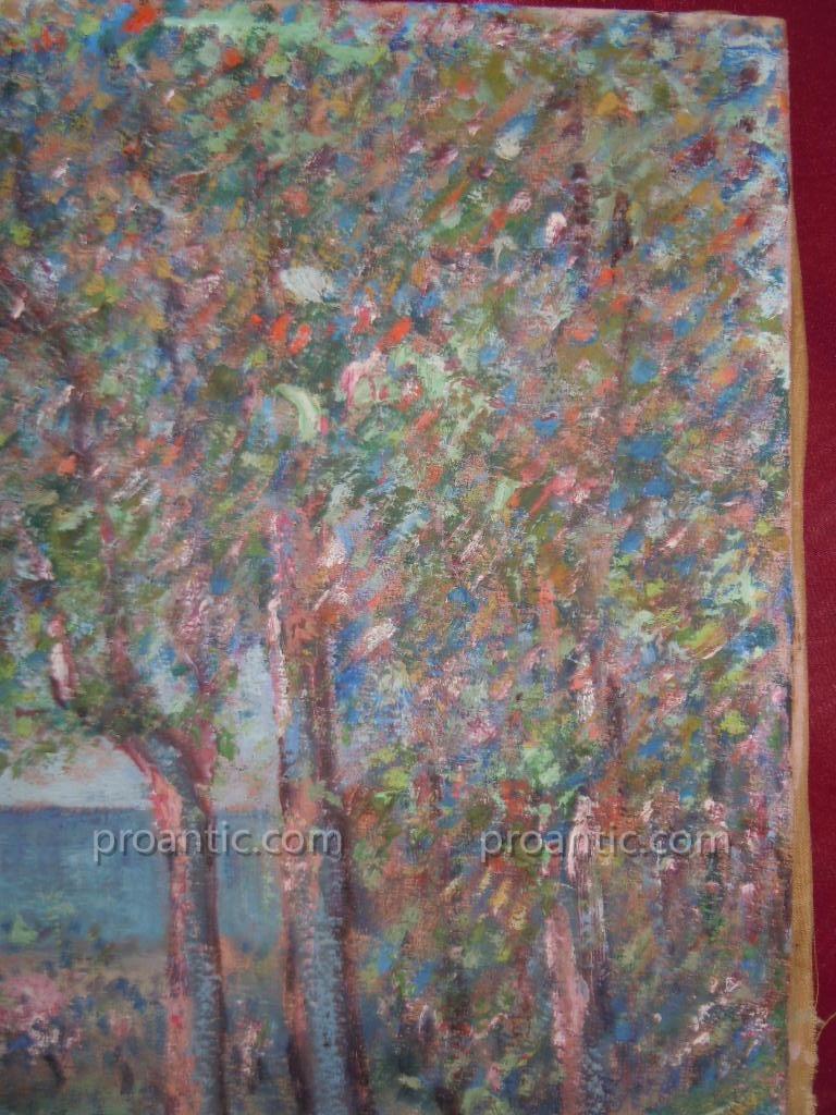 Cowez Bernard Early 20th Oil Post Impressionist Morning Of Spring 10f-photo-4