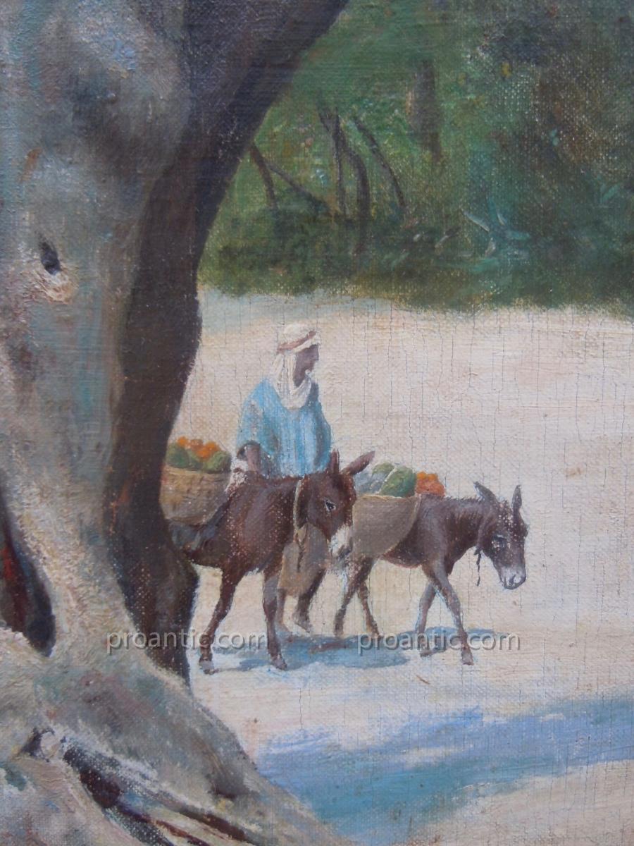 Fortunio XIX Oil Orientalist Algeria Blida Marabout Sidi Yacoub 19th-photo-4