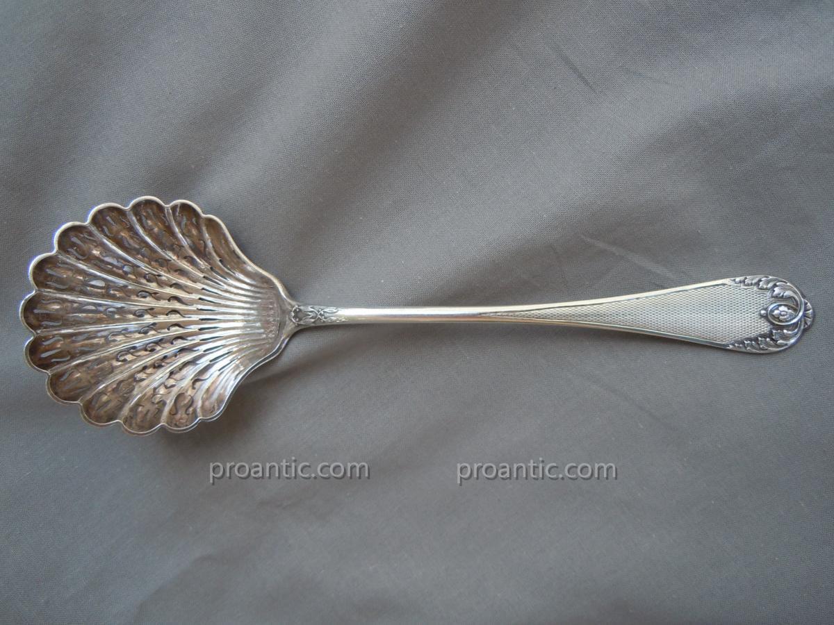 Spoon Sugar Shaker Sterling Silver Minerve Napoleon III 19th 19th-photo-2