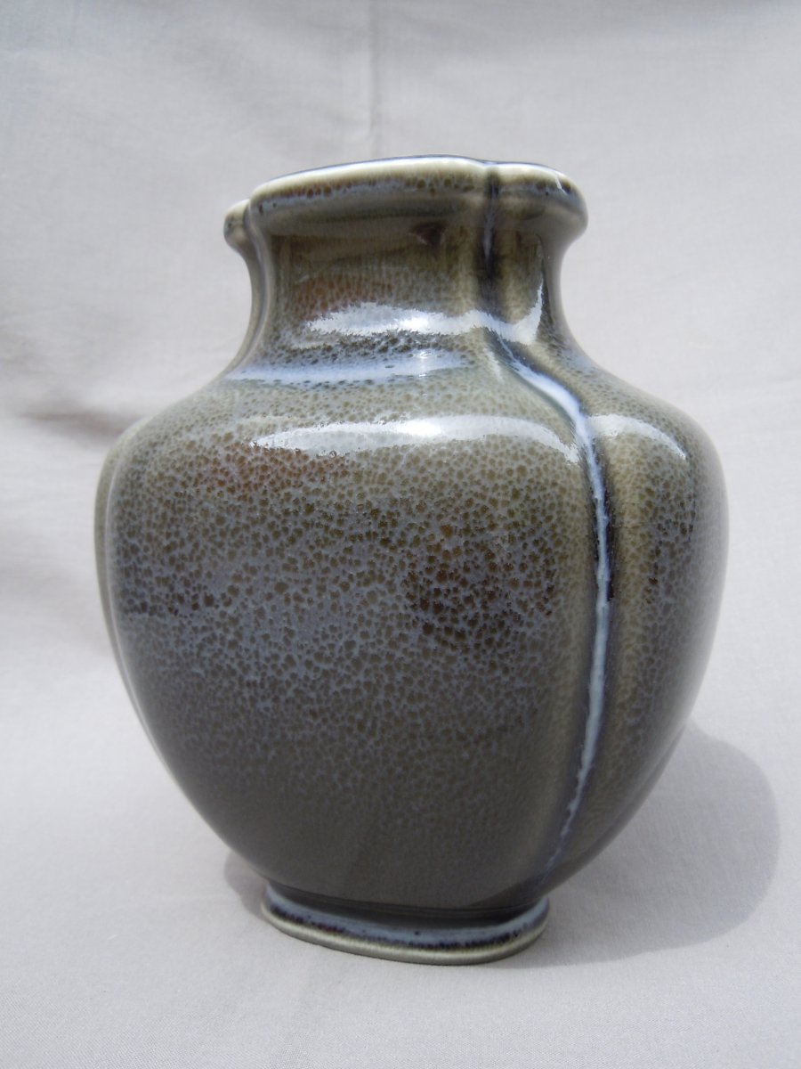 Émile Decœur (1876-1953) & Manufacture Nationale De Sèvres Sinisant Quadrilobé Vase Form D76-photo-2