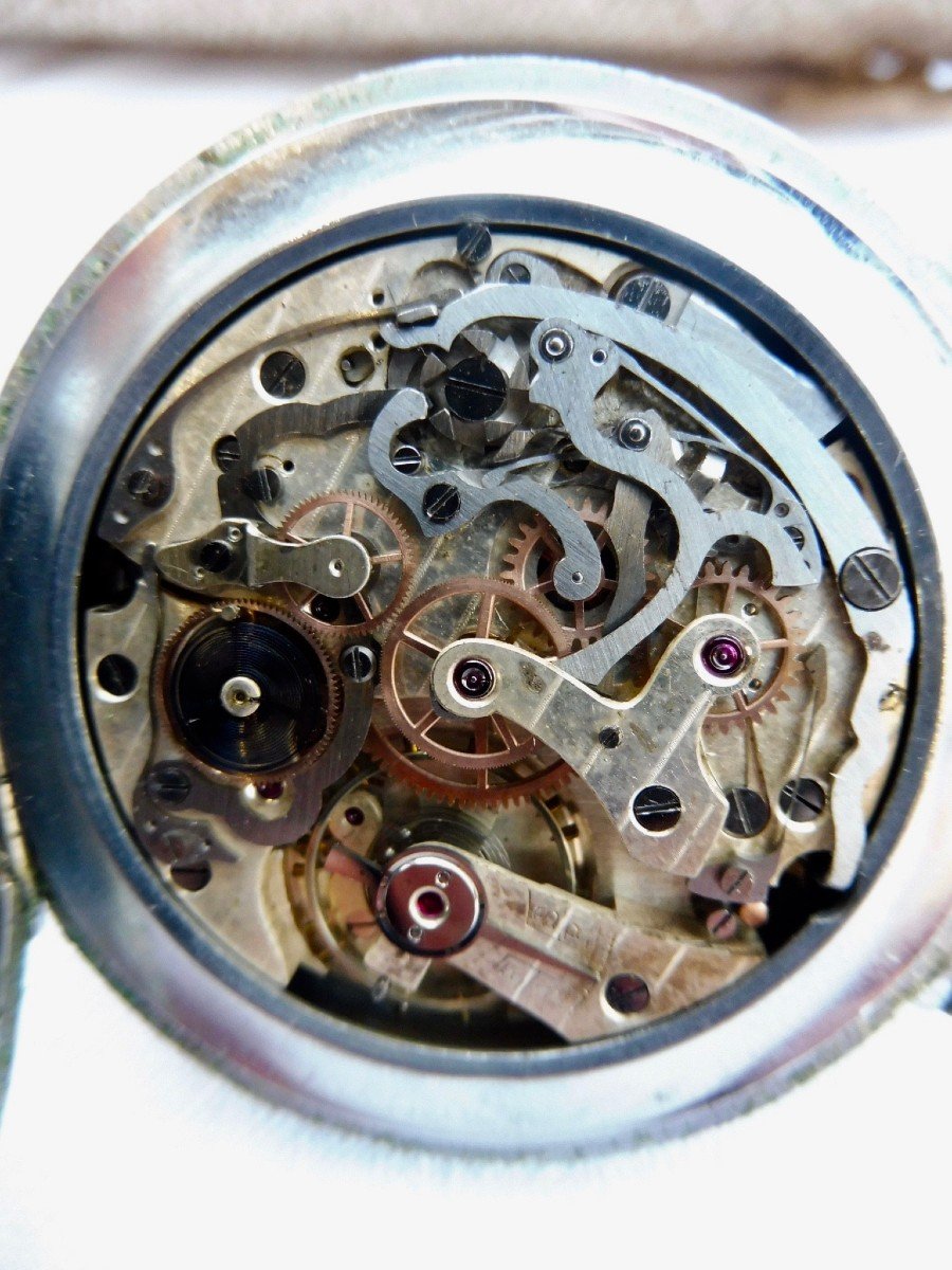 Bovet Suisse Montre de Poche Gousset : Chronographe  Chronomètre fonction Spéciale, dite Mono Rattrapante circa 1930-photo-2