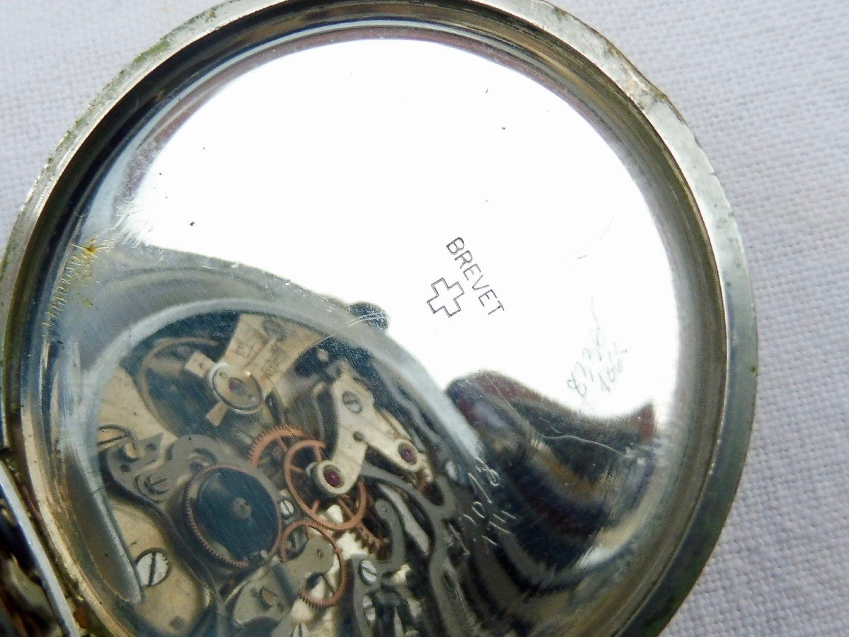Bovet Suisse Montre de Poche Gousset : Chronographe  Chronomètre fonction Spéciale, dite Mono Rattrapante circa 1930-photo-5