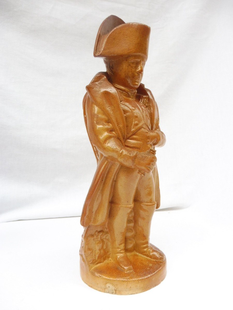 Pitcher Jacquot Anthropomorphic Napoleon Bonaparte In Foot Sandstone From Beauvaisis XIXth 19th 31cm Ceramic