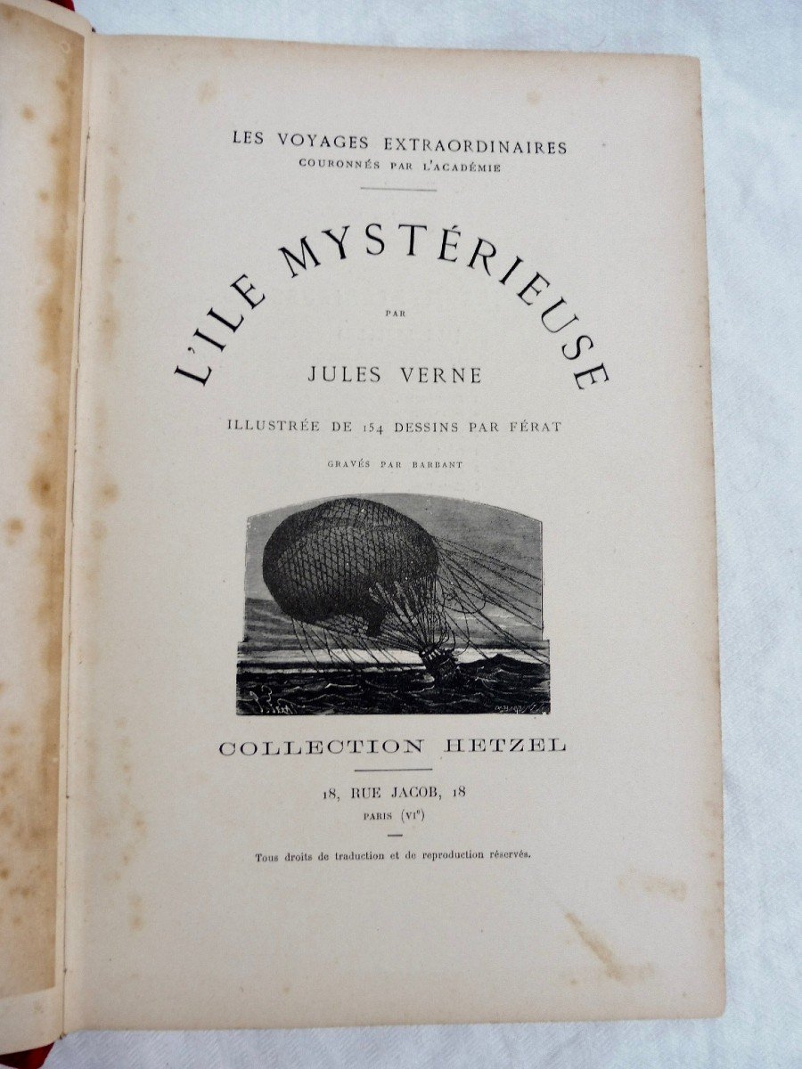 Jules Verne Hetzel The Mysterious Island. [vs. 1903-1914]. Cardboard-photo-5