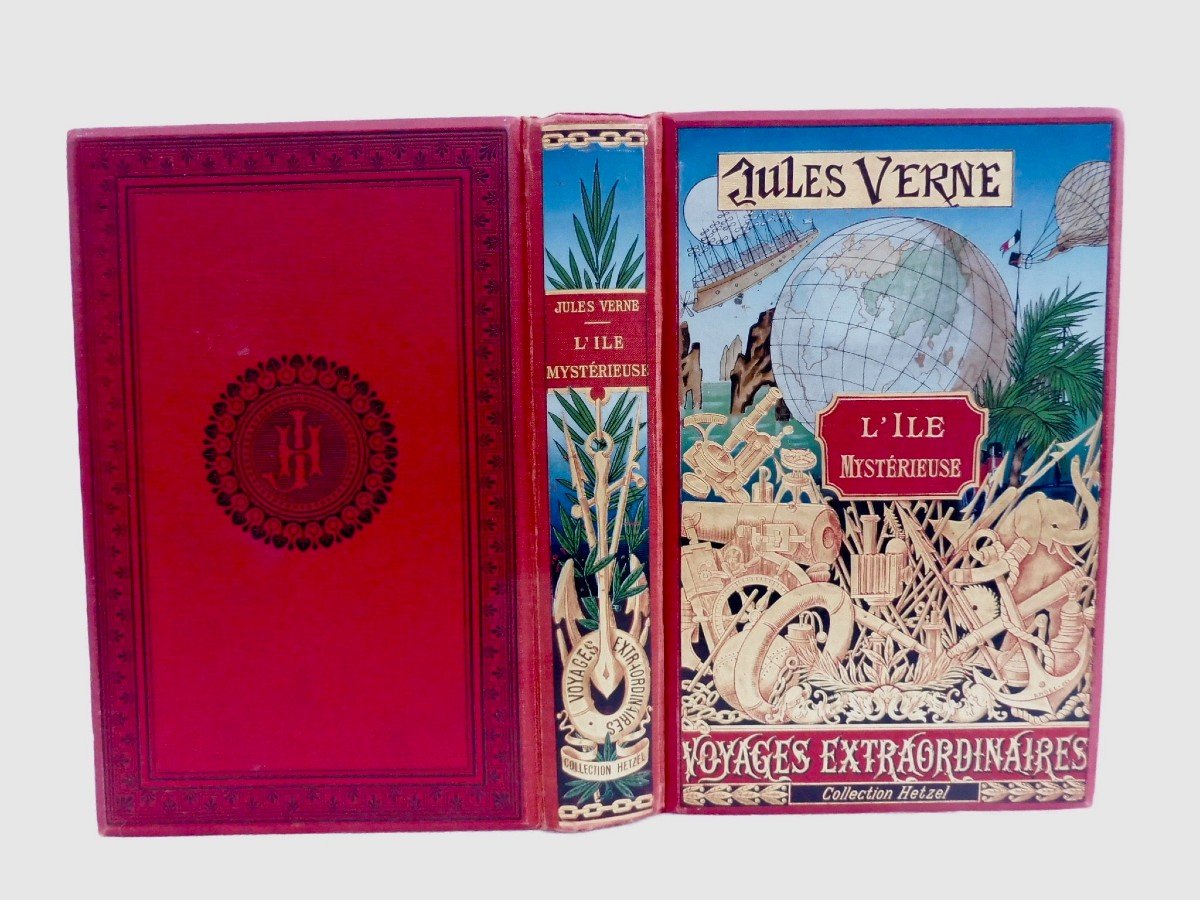 Jules Verne Hetzel The Mysterious Island. [vs. 1903-1914]. Cardboard-photo-6