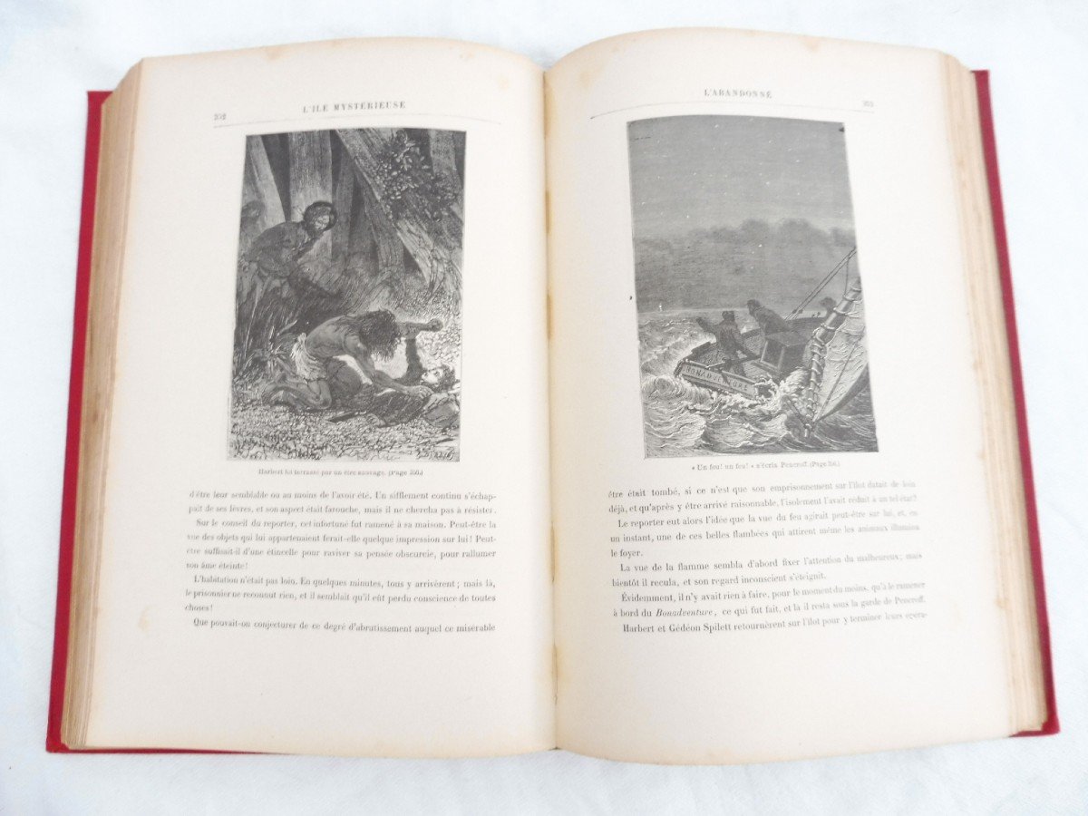 Jules Verne Hetzel The Mysterious Island. [vs. 1903-1914]. Cardboard-photo-8