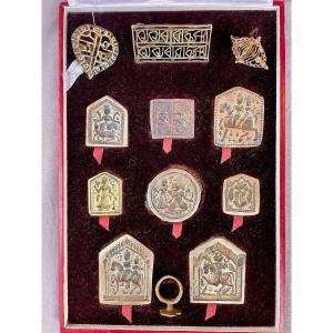 Tantric Art Collection Of Hindu Dies And Seals Abrasax Rajasthan XVIIth XVIIIth India