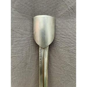 Edouard-Marcel SANDOZ (1881-1971) Coupe papier ouvre lettre bronze argenté Barbedienne 22,5 cm 