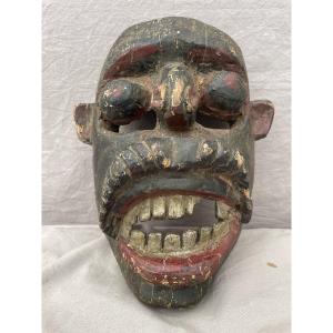 Carved Wooden Shaman Mask  Nepal, 19th Century  19th-century Shaman 