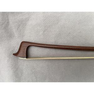 Violin Bow By Louis Piernot, Signed By Léon Bernardel, With A Pernambuco Wood Stick, 73 Cm, 60.4 G