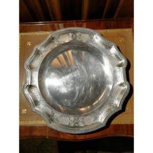 Round Tray, Silver, Minerva
