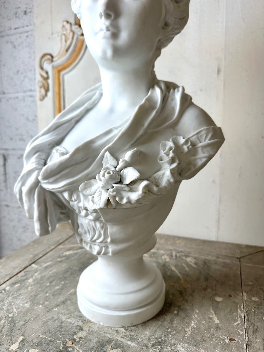 Biscuit Bust After Carrier-belleuse 1900 Period-photo-2