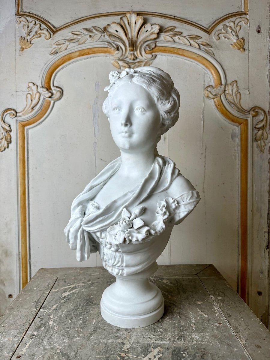 Biscuit Bust After Carrier-belleuse 1900 Period