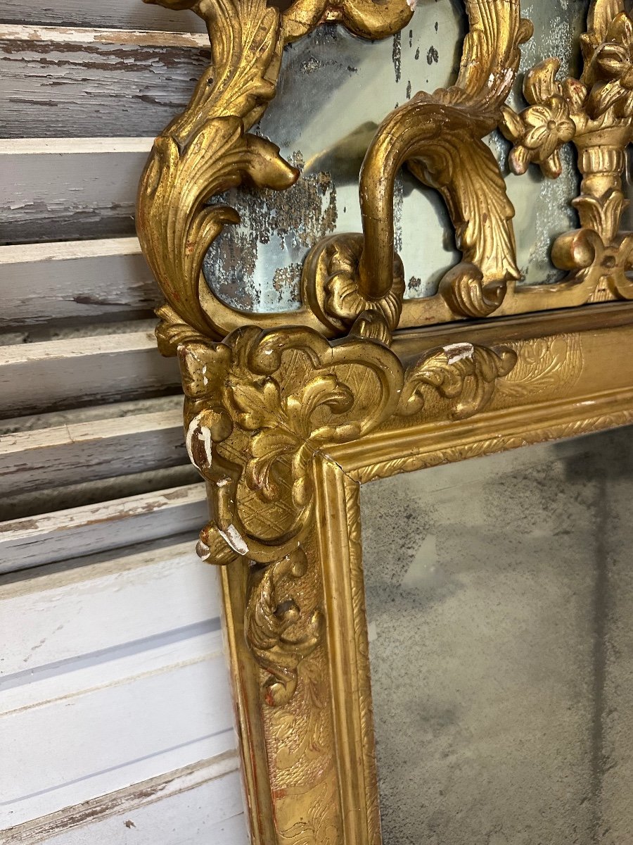 Miroir De Style Régence XVIIIème Siècle-photo-5