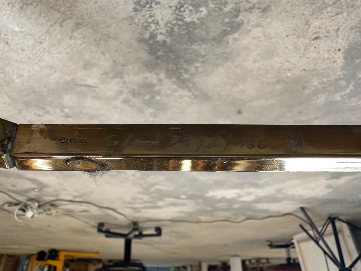 Table Basse Octogonale En Bronze J.quinet -photo-5