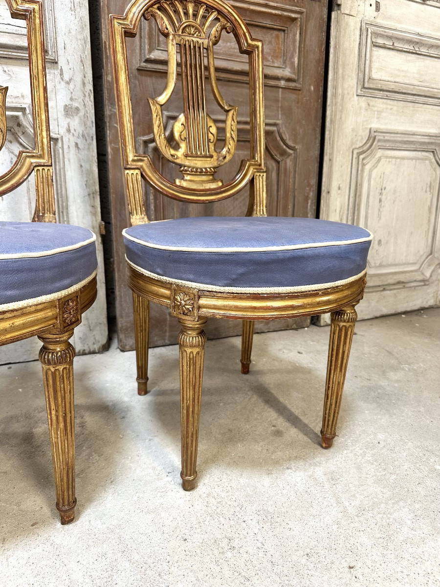 Pair Of Louis XVI Style Chairs-photo-3
