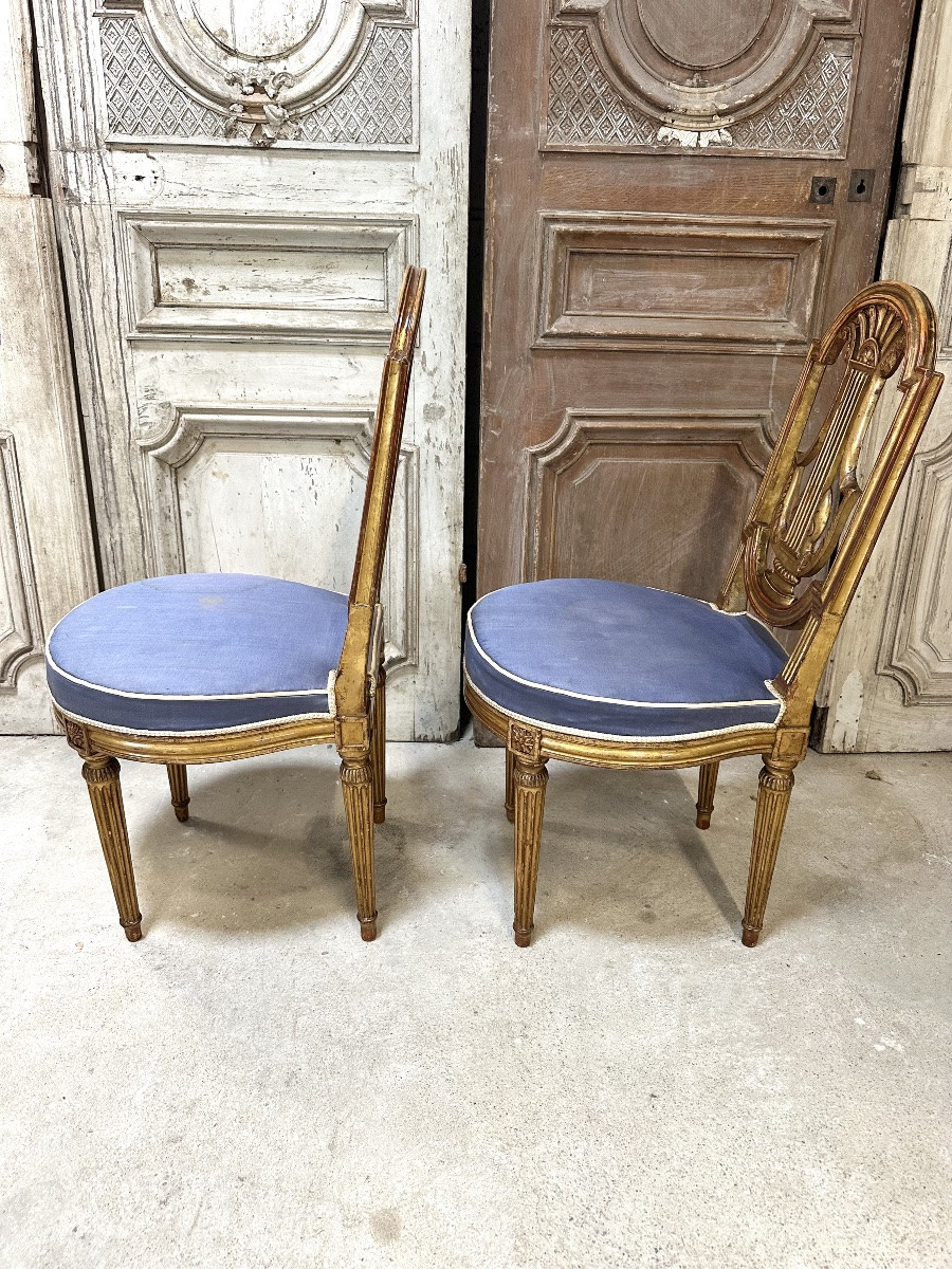Pair Of Louis XVI Style Chairs-photo-2