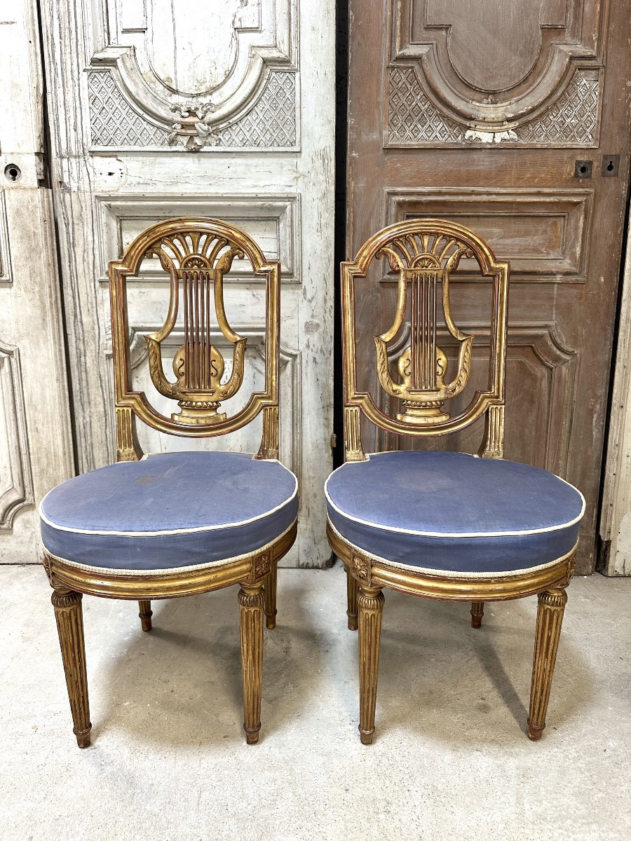 Pair Of Louis XVI Style Chairs