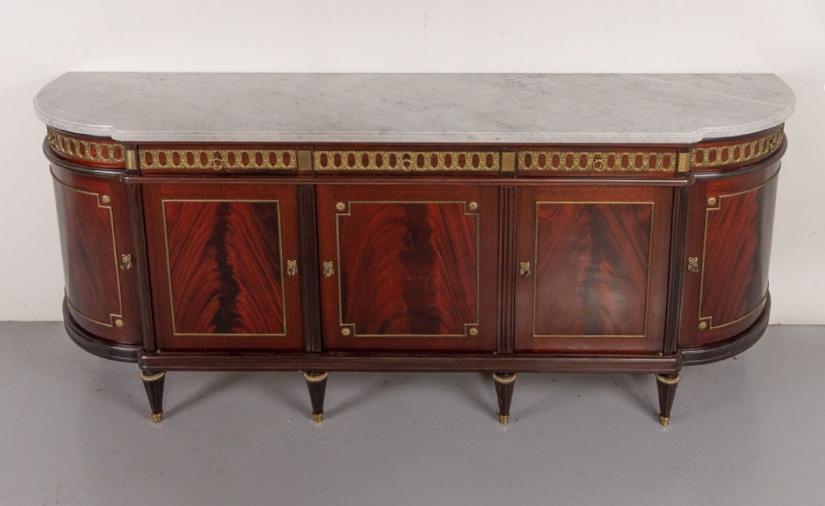 Louis XVI Style Mahogany Sideboard-photo-4