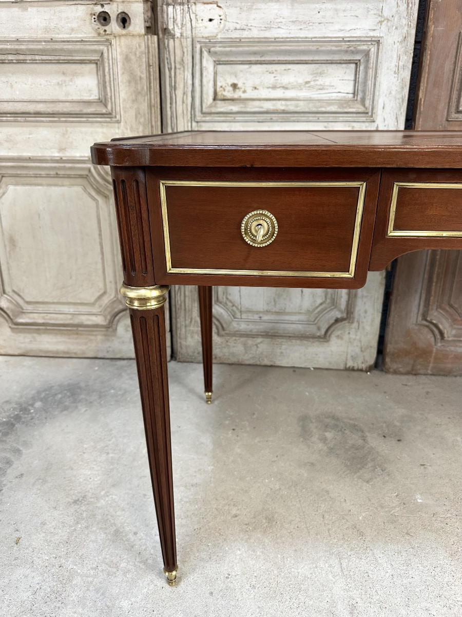 Louis XVI Style Mahogany Bureau Plat-photo-4