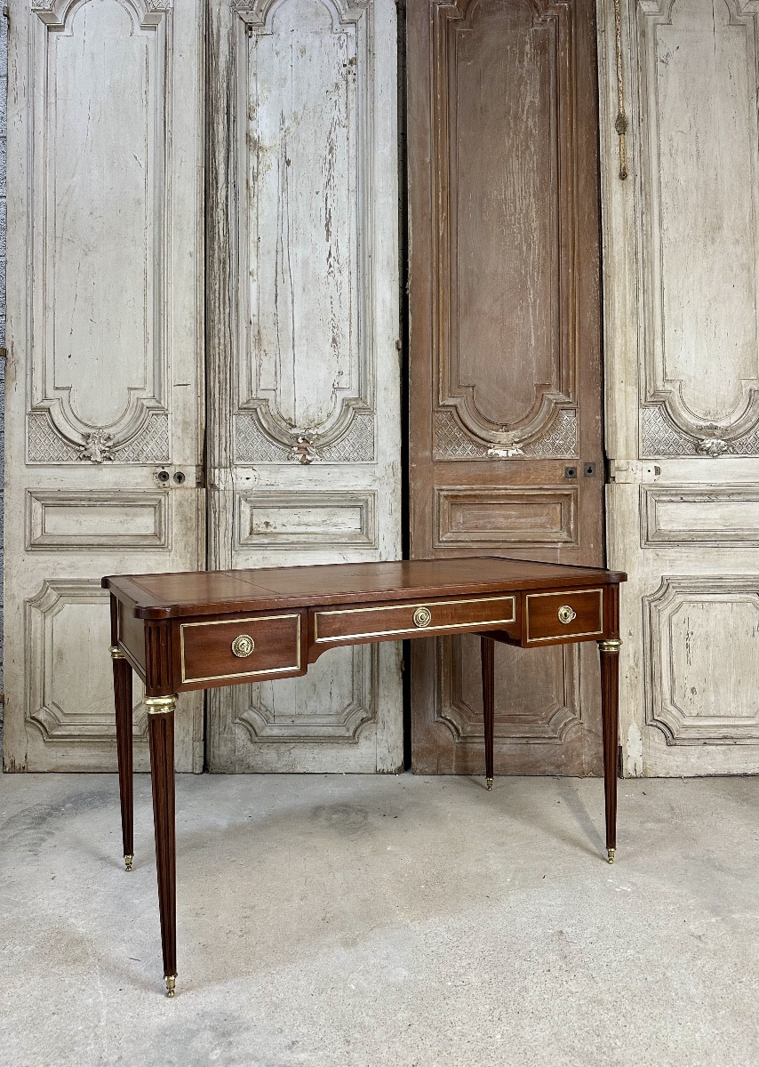 Louis XVI Style Mahogany Bureau Plat