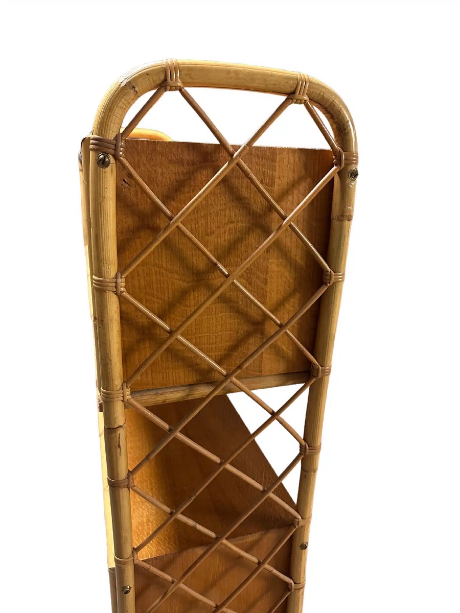 Vintage Rattan Bookcase-photo-3