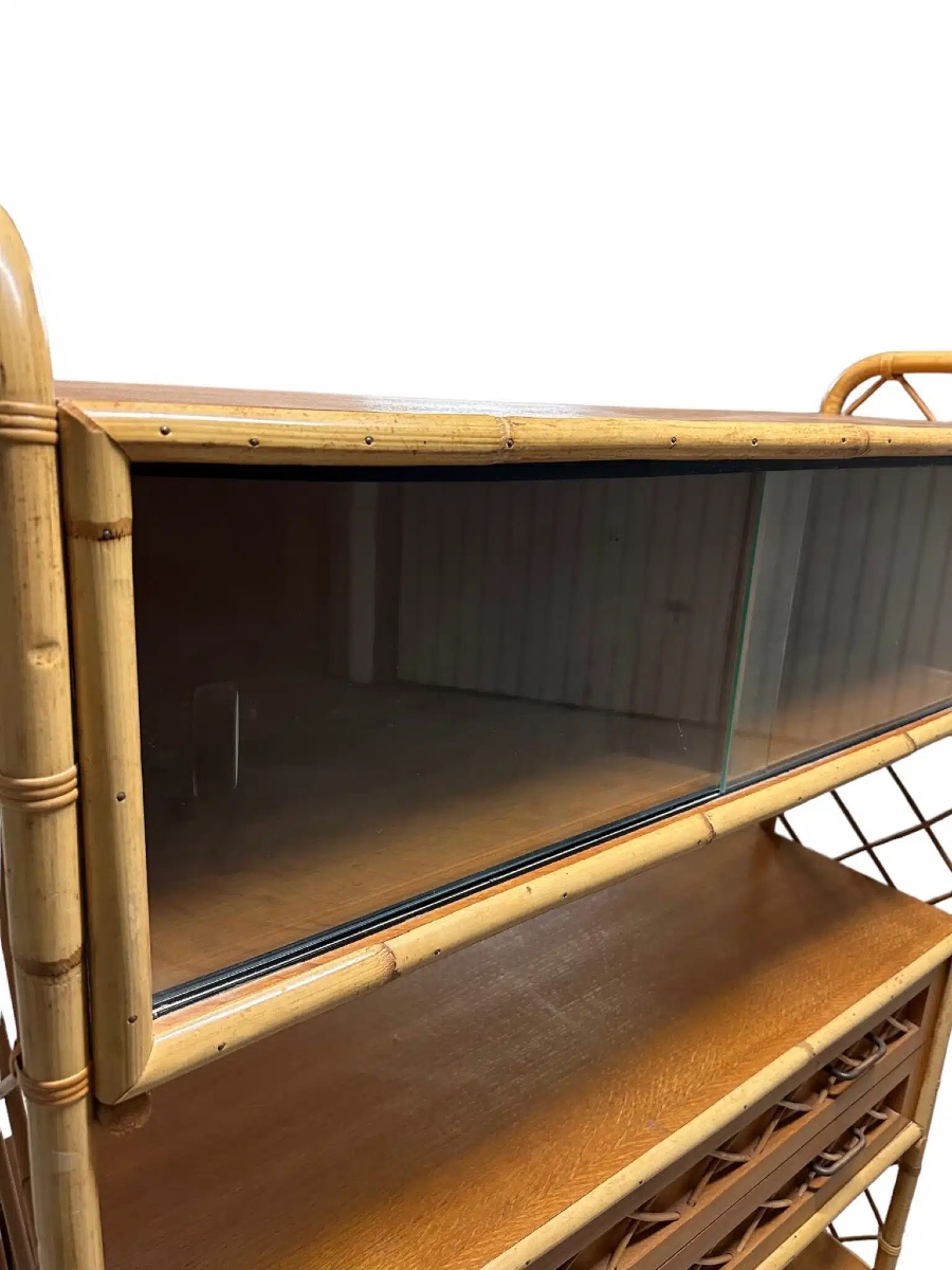 Vintage Rattan Bookcase-photo-1