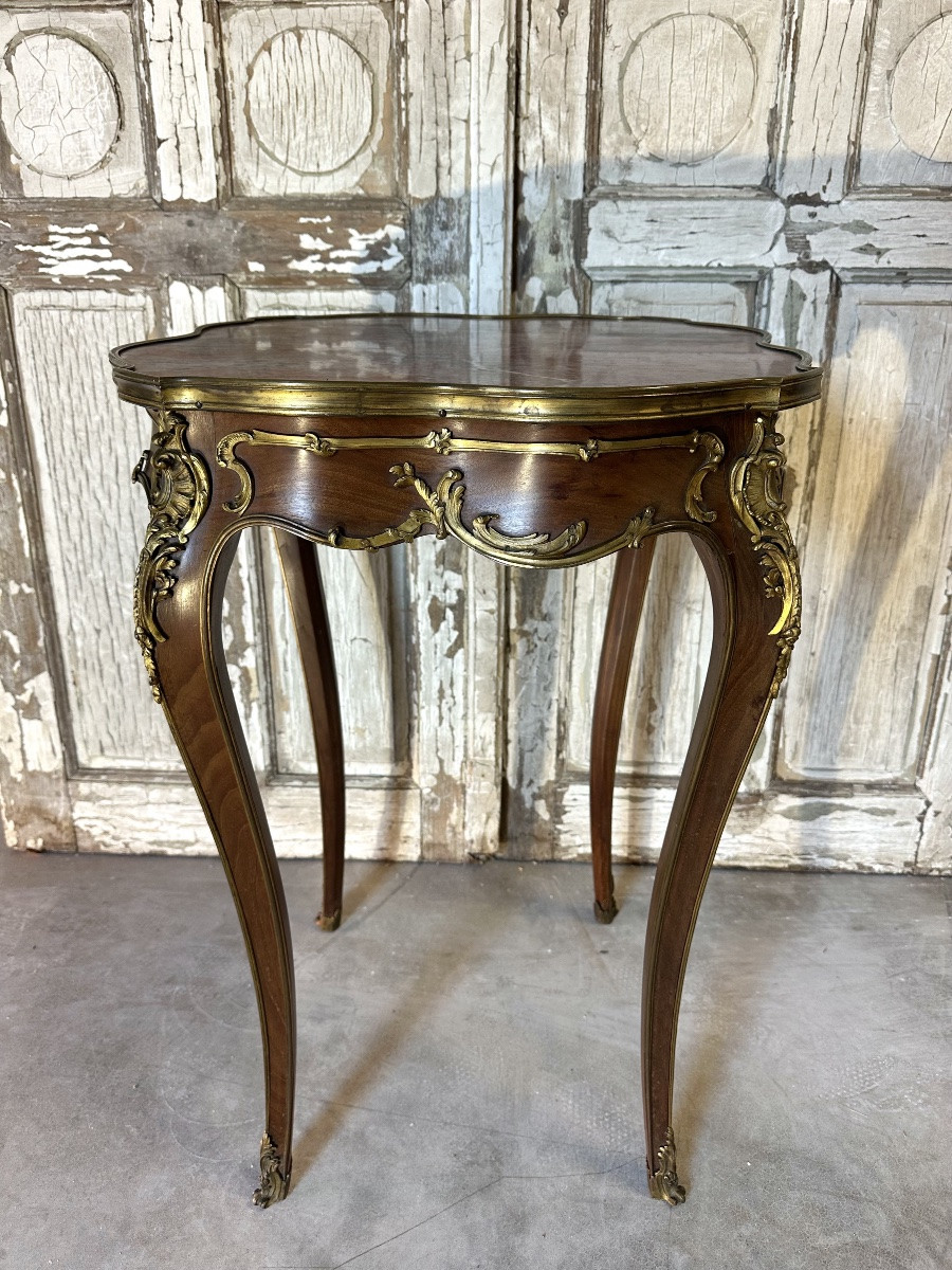 Table de salon Napoléon III époque fin XIXe siècle-photo-3