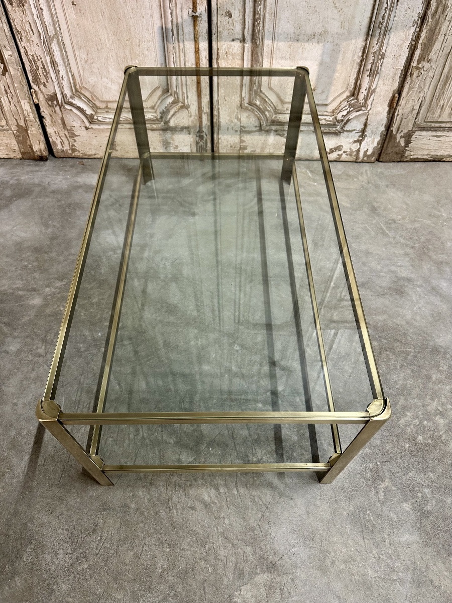 Table basse en bronze attribuée à Jacques QUINET-photo-5