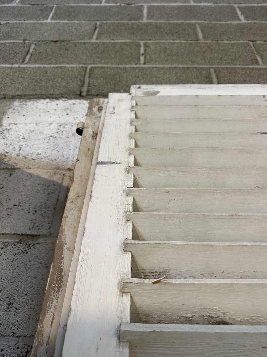 Two Pairs Of Shuttered Doors Circa 1900-photo-2