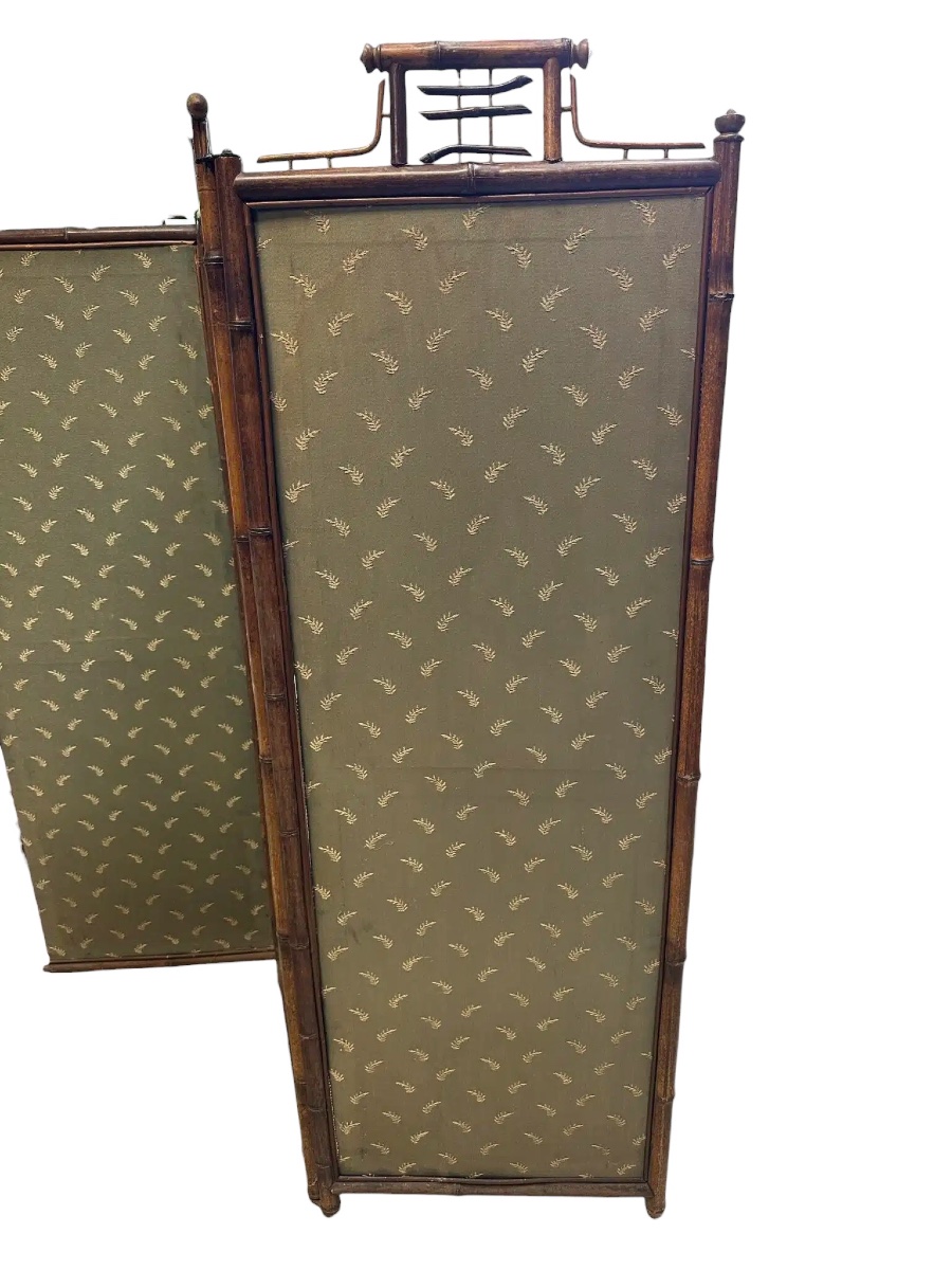 Paravent style bambou circa 1900-photo-2