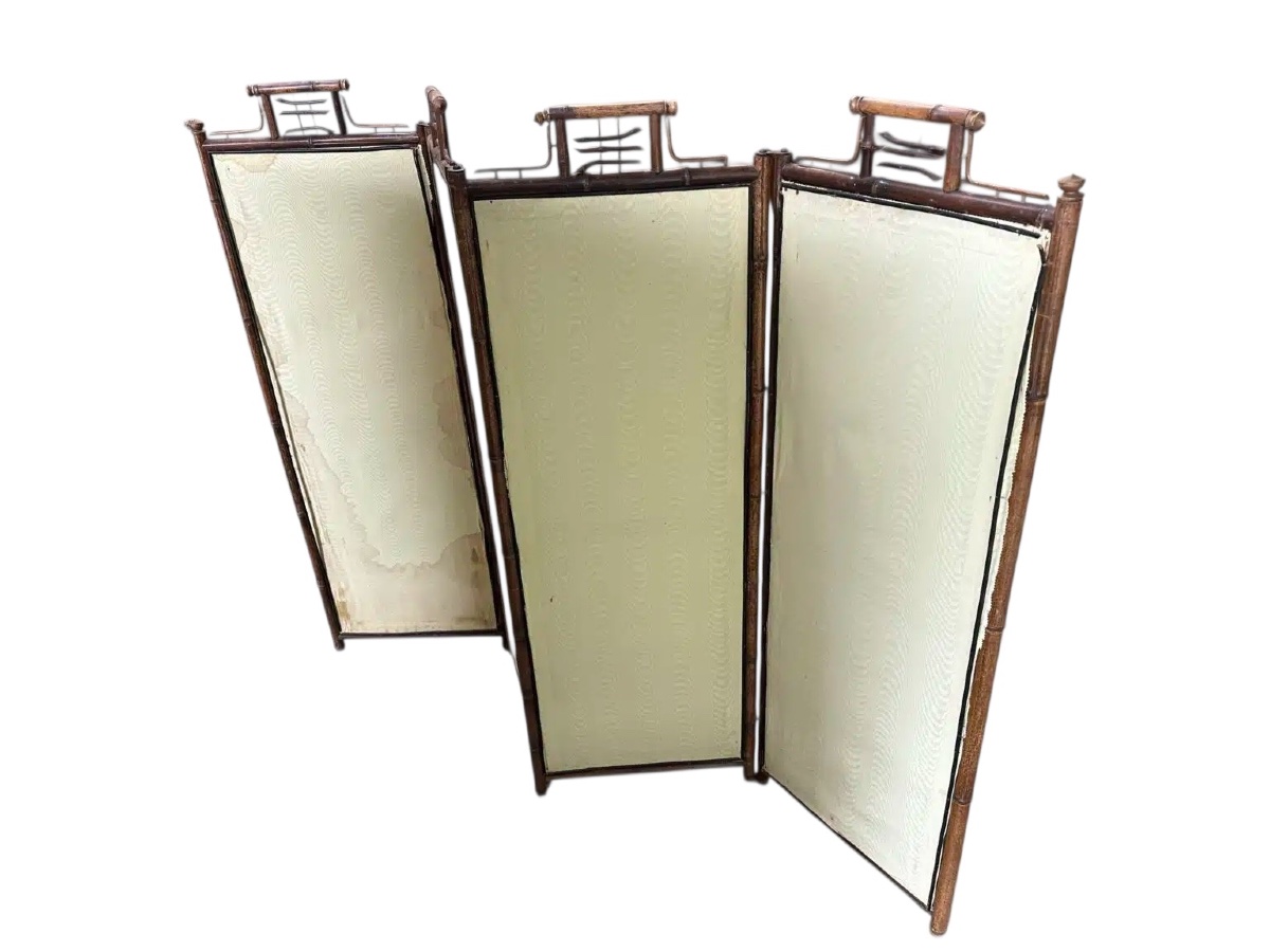 Paravent style bambou circa 1900-photo-1
