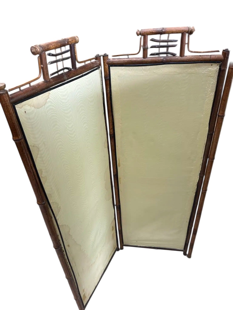 Paravent style bambou circa 1900-photo-2