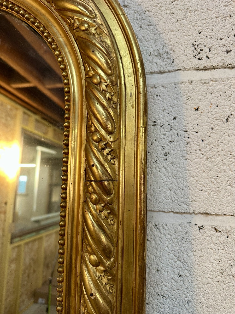 Large 19th-century Gilded Mirror -photo-4