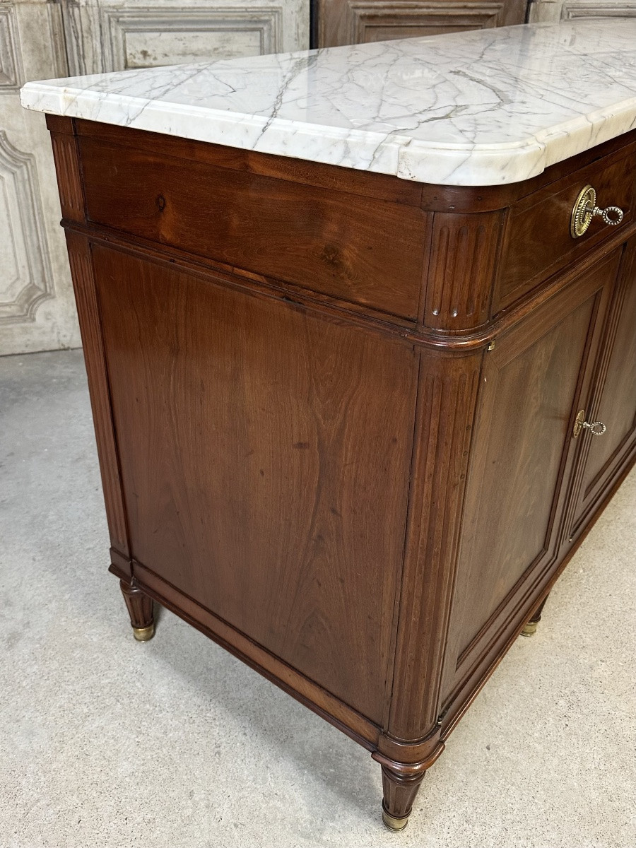 Louis XVI Style Mahogany Sideboard, Late 18th Century-photo-3