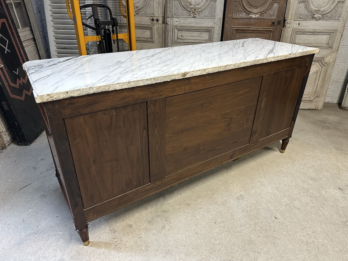 Louis XVI Style Mahogany Sideboard, Late 18th Century-photo-6