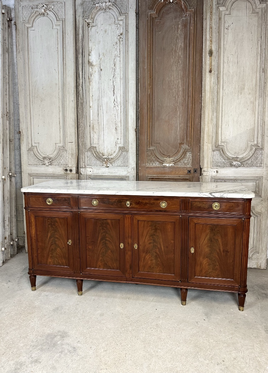 Louis XVI Style Mahogany Sideboard, Late 18th Century