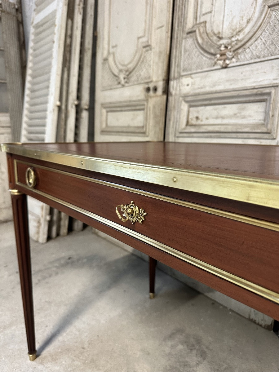 Louis XVI Flat Desk/writing Table, 20th Century -photo-4