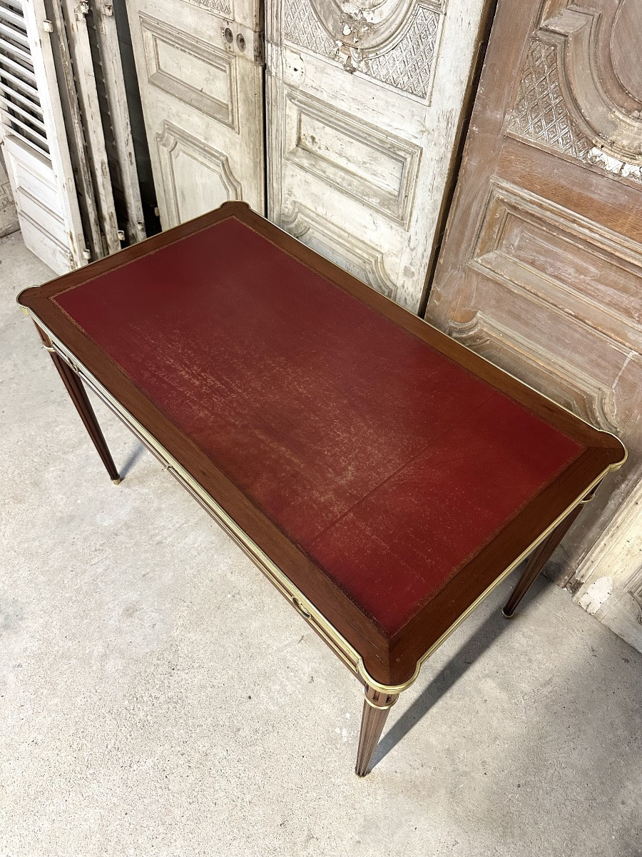 Louis XVI Flat Desk/writing Table, 20th Century -photo-2