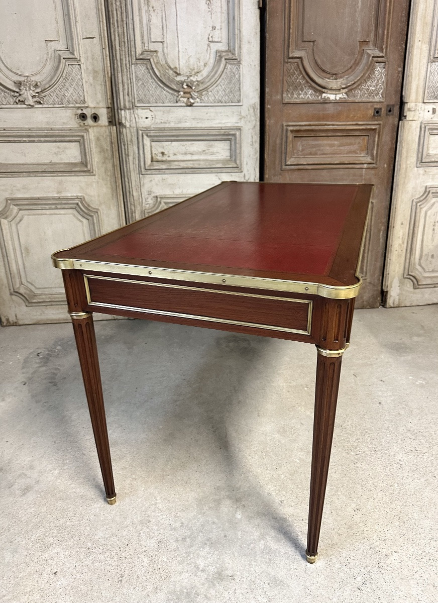 Louis XVI Flat Desk/writing Table, 20th Century -photo-8
