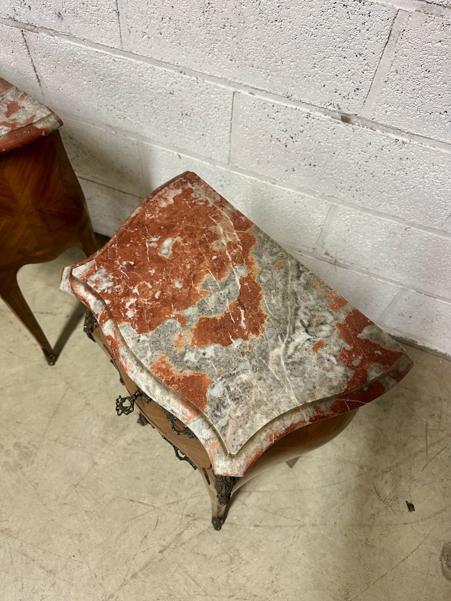 Paire de chevets Louis XV 20e siècle ( à restaurer)-photo-4