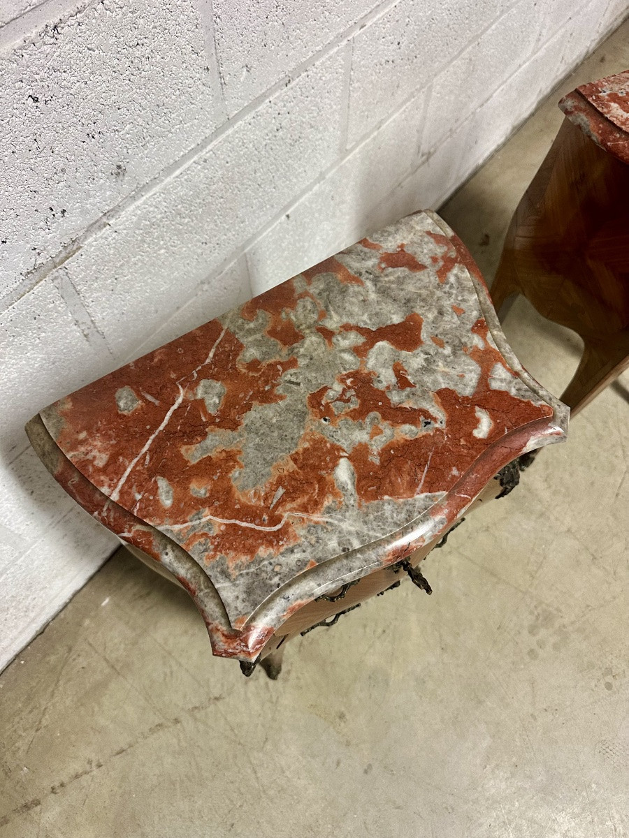 Paire de chevets Louis XV 20e siècle ( à restaurer)-photo-1