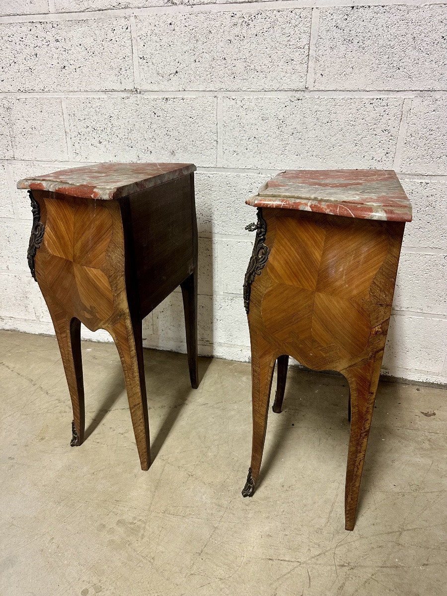 Paire de chevets Louis XV 20e siècle ( à restaurer)-photo-2