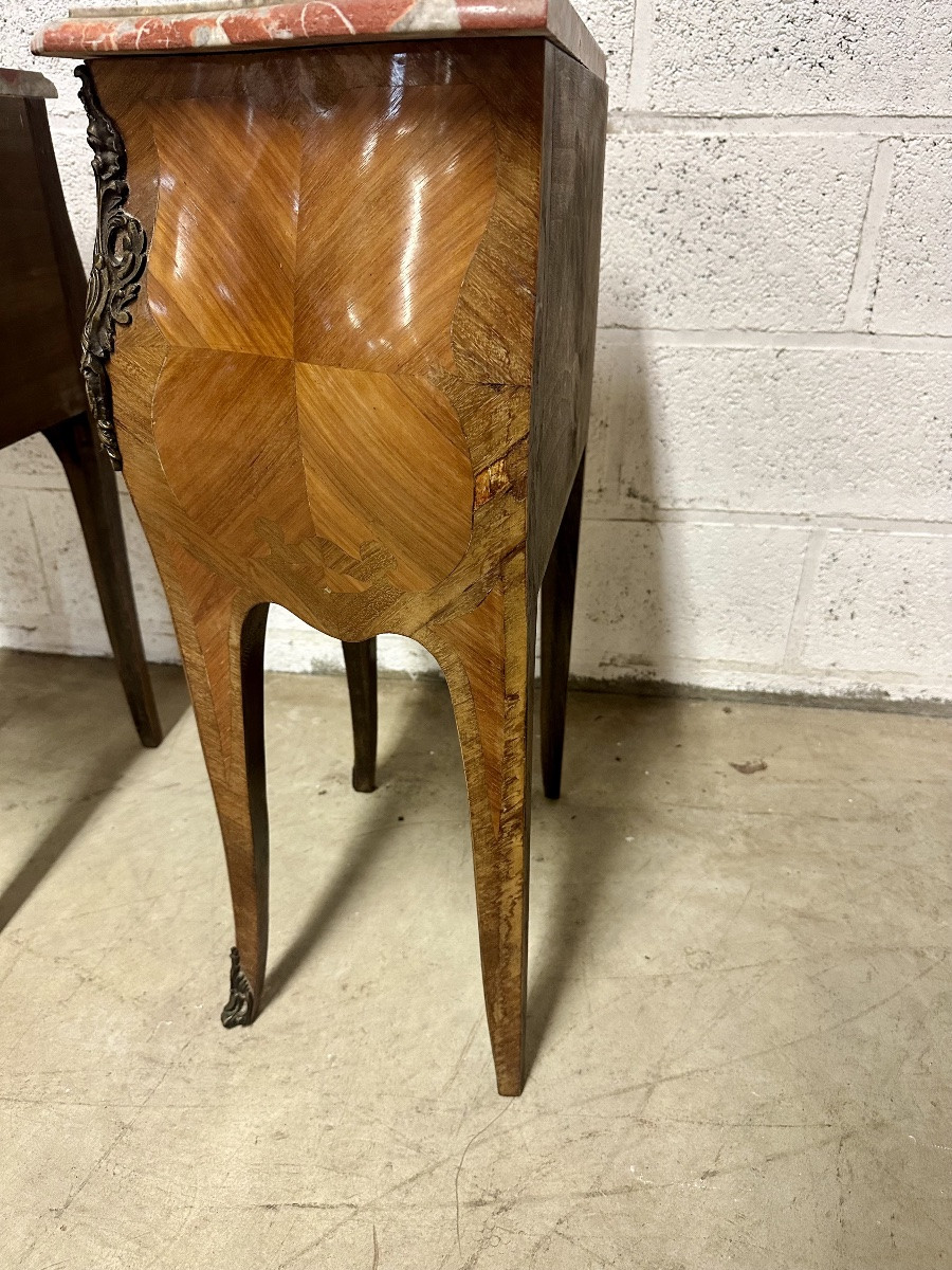 Paire de chevets Louis XV 20e siècle ( à restaurer)-photo-3