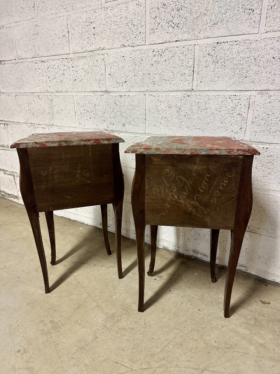 Paire de chevets Louis XV 20e siècle ( à restaurer)-photo-5