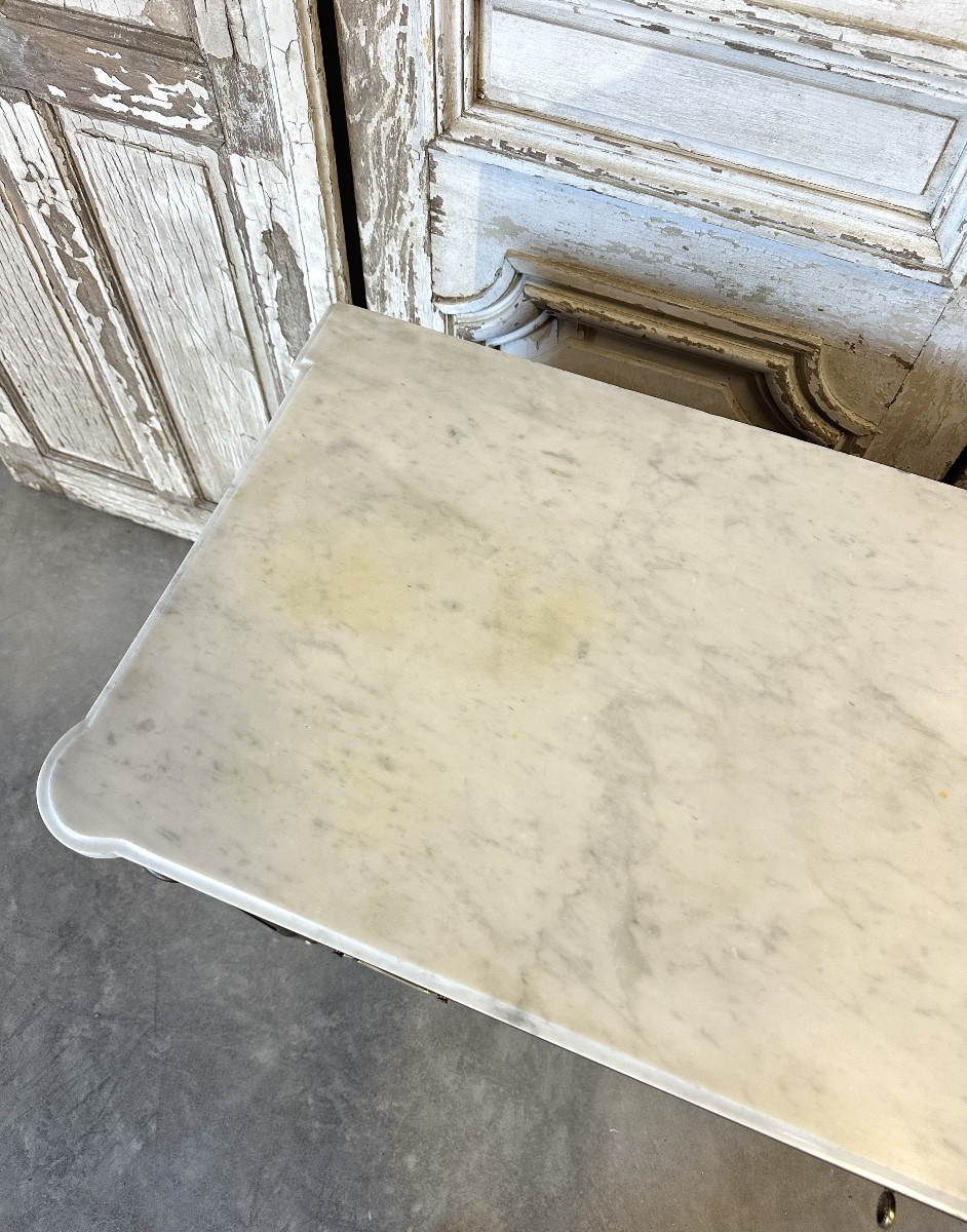 Louis XVI Style Mahogany Chest Of Drawers Circa 1950-photo-5