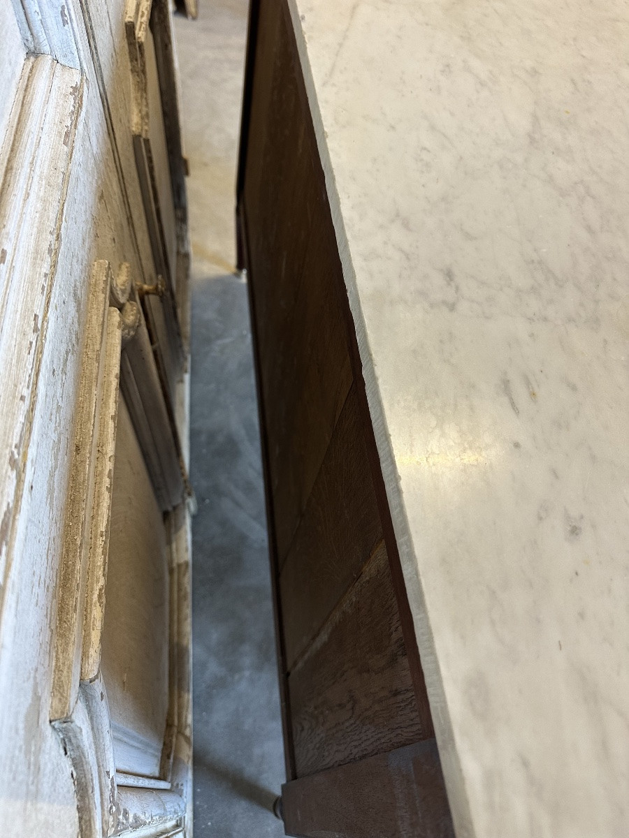 Louis XVI Style Mahogany Chest Of Drawers Circa 1950-photo-7